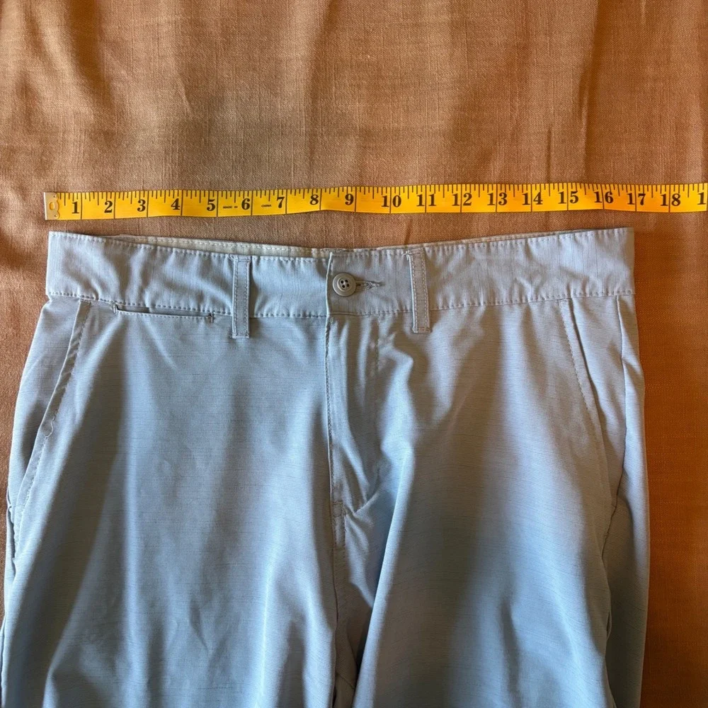 Ron Jon Surf Shop Hybrid Shorts 32 Stretch Light Blue Coastal Surf